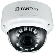 Купольная IP Камера видеонаблюдения Tantos TSi-DV511V (3.3-12)