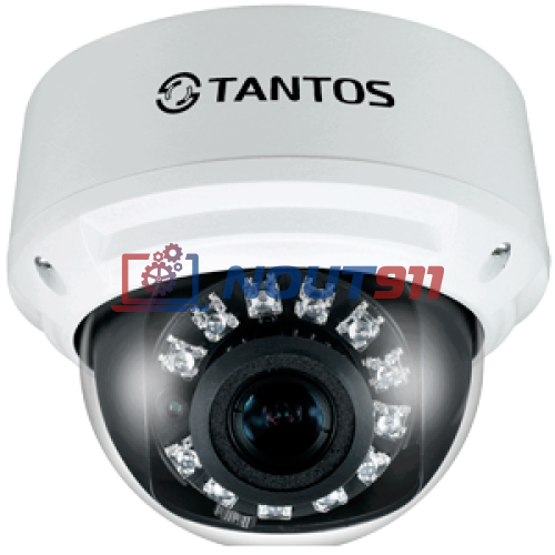 Купольная IP Камера видеонаблюдения Tantos TSi-DV511V (3.3-12)