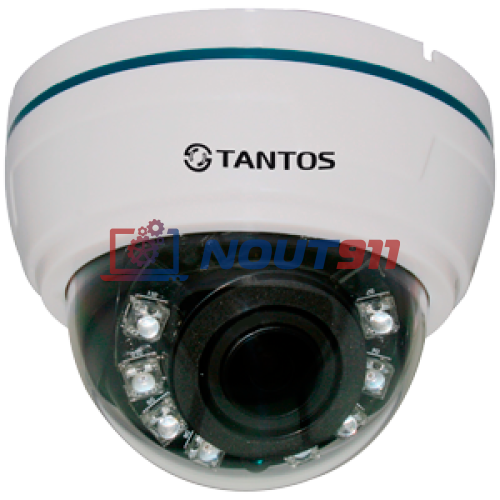 Купольная AHD Камера видеонаблюдения Tantos TSc-Di960CHV (2.8-12)