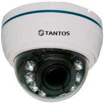 Купольная AHD Камера видеонаблюдения Tantos TSc-Di960HVA (2.8-12)
