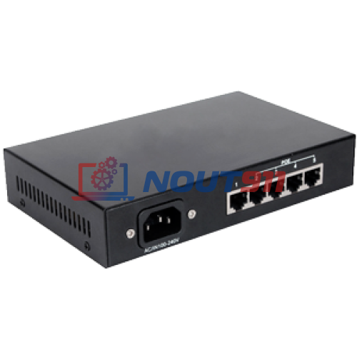РоЕ коммутатор для IP камер видеонаблюдения Tantos TSn-4P5