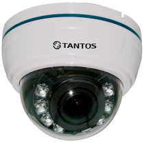 Купольная AHD Камера видеонаблюдения Tantos TSc-Di960HV (2.8-12)
