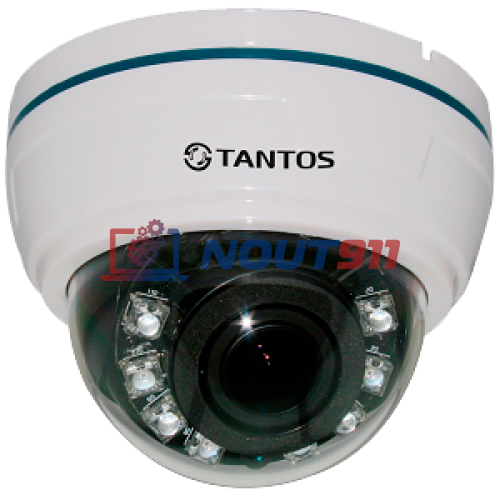 Купольная AHD Камера видеонаблюдения Tantos TSc-Di960HV (2.8-12)