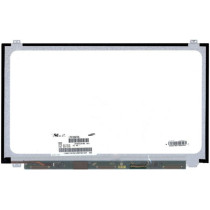 Матрица (экран) для ноутбука 15,6" Samsung, LTN156AT06, LED, 40pin, HD (1366x768), SLIM, глянцевая, уши вверх-вниз, разъем справа