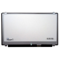Матрица (экран) для ноутбука 15,6" Samsung, LTN156AT07-A01, LED, 40pin, HD (1366x768), SLIM, глянцевая, уши вверх-вниз, разъем справа