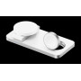 Беспроводная зарядка 3 в 1 MicroParts T8, Fast Charge QC3.0, Magnetic - 9В, 2.7А, 15Вт общая мощность 22.5Вт, совместимость с Apple, белая