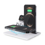 Беспроводная зарядка 4 в 1 MicroParts UD17 Pro, Fast Charge QC3.0, Magnetic - 9В, 2А, 15Вт, общая мощность 22.5Вт, совместимость с Apple, белая
