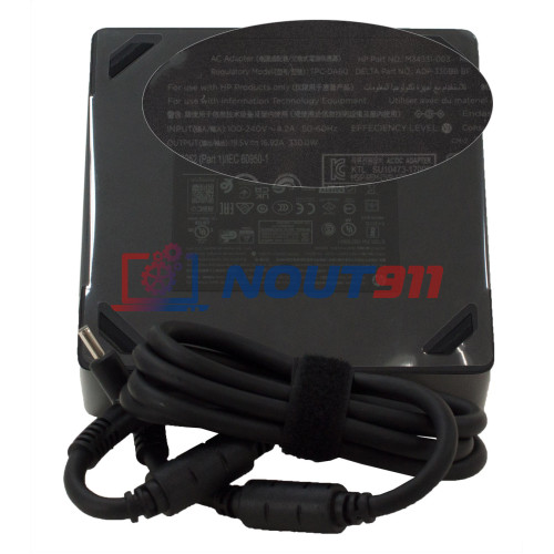 Блок питания для ноутбука HP 19.5V 16.92A 330W 4.5x3.0mm (TPC-DA60 ADP-330BB BE), квадратный корпус, HC/ORG