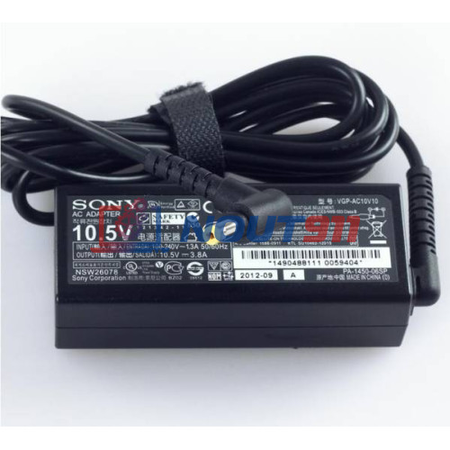 Блок питания для ноутбука Sony 10.5V 3.8A 40W 4.8x1.7mm (VGP-AC10V10 PA-1450-06SP), без сетевого кабеля, HC/ORG