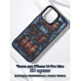 Чехол для iPhone 16 Pro Max с 3D принтом Холодильник с колой, накладка силиконовая, рамка черная