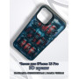 Чехол для iPhone 13 Pro с 3D принтом Холодильник с колой, накладка силиконовая, рамка черная