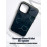 Чехол для iPhone 13 Mini с 3D принтом Соты с перепадом темно-синего цвета, накладка силиконовая, рамка черная Чехол для iPhone 13 Mini с 3D принтом Соты с перепадом темно-синего цвета, накладка силиконовая, рамка черная