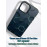 Чехол для iPhone 12 Pro Max с 3D принтом Соты с перепадом темно-синего цвета, накладка силиконовая, рамка черная Чехол для iPhone 12 Pro Max с 3D принтом Соты с перепадом темно-синего цвета, накладка силиконовая, рамка черная