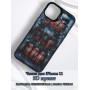 Чехол для iPhone 11 с 3D принтом Холодильник с колой, накладка силиконовая, рамка черная
