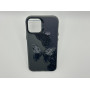 Чехол для iPhone 12 Pro Max с 3D принтом Черная бабочка, накладка силиконовая, рамка черная