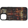 Чехол для iPhone 15 с 3D принтом Холодильник с напитками, накладка силиконовая, рамка черная