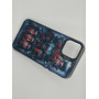 Чехол для iPhone 12 Pro с 3D принтом Холодильник с колой, накладка силиконовая, рамка черная