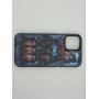 Чехол для iPhone 12 Pro с 3D принтом Холодильник с колой, накладка силиконовая, рамка черная
