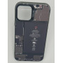Чехол для iPhone 13 Pro с 3D принтом Айфон в разборе, накладка силиконовая, рамка черная