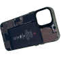 Чехол для iPhone 13 Mini с 3D принтом Айфон в разборе, накладка силиконовая, рамка черная