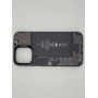Чехол для iPhone 16 Pro Max с 3D принтом Айфон в разборе, накладка силиконовая, рамка черная
