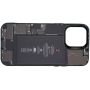 Чехол для iPhone 16 Pro Max с 3D принтом Айфон в разборе, накладка силиконовая, рамка черная