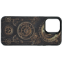 Чехол для iPhone 16 Pro Max с 3D принтом Часовой механизм, накладка силиконовая, рамка черная