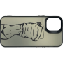 Чехол для iPhone 13 Mini с 3D принтом Фигура девушки, накладка силиконовая, рамка черная