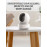 Поворотная Wi-Fi Камера EZVIZ TY1 PRO 3МП 2K 1296p (4.0mm) microSD до 512 ГБ, 2.4GHz, H.265, обзор 360 гр, ИК подсветка до 10м, USB-C, белая