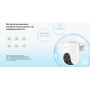 Уличная поворотная Wi-Fi Камера EZVIZ H8c Pro (4.0mm) 5МП, 3К 2880х1620, H.265, ИК подсветка до 30м, Угол панорамирования 350°, MicroSD до 512 ГБ белая