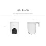Уличная поворотная Wi-Fi Камера EZVIZ H8c Pro (4.0mm) 5МП, 3К 2880х1620, H.265, ИК подсветка до 30м, Угол панорамирования 350°, MicroSD до 512 ГБ белая