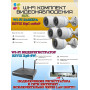 Wi-Fi Комплект видеонаблюдения EZVIZ на 5 видеокамер - 2Мп 1080P (5хCS-H3c + CS-X5S-8W) IP67 ИК-подсветка до 30м, угол 125гр, H.265