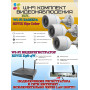 Wi-Fi Комплект видеонаблюдения EZVIZ на 3 видеокамеры - 2Мп 1080P (3хCS-H3c Color + CS-X5S-4W) Цветное ночное видение, IP67, ИК-подсветка до 30м, угол 125гр, H.265