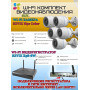 Wi-Fi Комплект видеонаблюдения EZVIZ на 5 видеокамер - 2Мп 1080P (5хCS-H3c Color + CS-X5S-8W) Цветное ночное видение, IP67, ИК-подсветка до 30м, угол 125гр, H.265