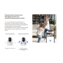 Поворотная Wi-Fi Камера EZVIZ TY1 PRO 8МП 4K 2160p (4.0mm) microSD до 512 ГБ, 2.4GHz / 5GHz, H.265, обзор 360 гр, ИК подсветка до 10м, USB-C, белая