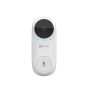 Wi-Fi Видео-звонок Ezviz DB2C звонок с передачей видео на телефон Full HD 1080P, на аккумуляторе 5500 мАч (CS-DB2C-A0-1E 3WPBR/CS-CM T-CHIME)
