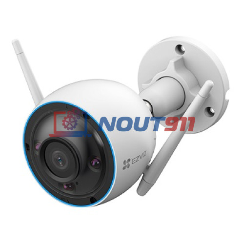 Уличная Wi-Fi Камера EZVIZ H3 Color Night Pro 2880 x 1620p (2.8mm), microSD, H.265 с цветной ночной съемкой, 5МП (3K), ИК подсветка до 30м, белая