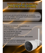 Уличная 4G камера Fox FX-C2BL (Гриф) 2МП 1920x1080 двусторонняя аудиосвязь, угол 110гр, ИК до 20м, microSD, SIM слот, Детектор движения
