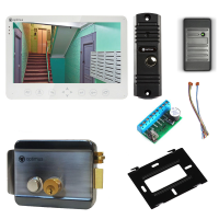 Комплект видеодомофона Optimus Light 10.1˝ TFT - 1Мп (электромеханический замок, считыватель)