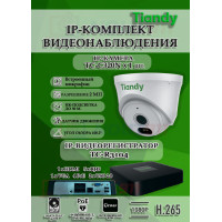 Комплект видеонаблюдения Tiandy на 1 IP камеру - 2Мп 1080P (TC-R3104 + 1хTC-C320N)