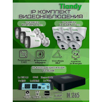 Комплект видеонаблюдения Tiandy на 8 IP камер - 2Мп 1080P (TC-R3108 + 3хTC-C321N + 5хTC-C320N)