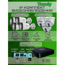 Комплект видеонаблюдения Tiandy на 7 IP камер - 2Мп 1080P (TC-R3108 + 4хTC-C321N + 3хTC-C320N)