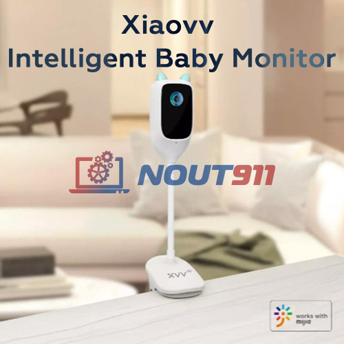 "Видеоняня Xiaomi Xiaovv Intelligent Baby Monitor 1080P C1 2K XVV-3130S-BM-C1 (1920x1080p), MicroSD 128Гб, Wi-Fi, H265"