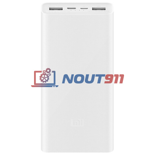 Внешний аккумулятор повербанк Mi Power Bank 3 20000 PLM18ZM (By Xiaomi) 20.000mAh 18W USB-C CN белый