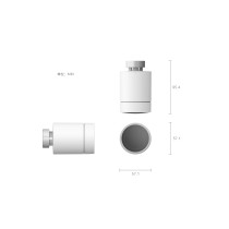 Термостат Aqara SRTS-A01 Smart Radiator Thermostat E1 Zigbee 3.0, 3В ⎓ (2 × 1,5В AA), M30 × 1,5 мм, белый 