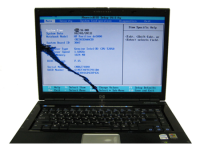 Проверка исправности матрицы ноутбука