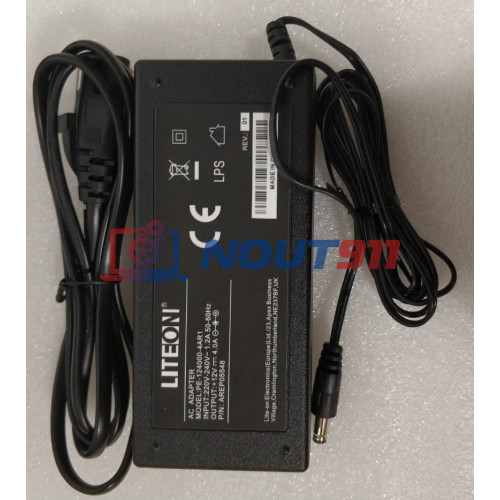 Блок питания для монитора и телевизора LCD 12V 4A 48W 5.5x2.5mm, OEM