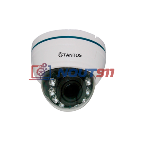 Купольная AHD Камера видеонаблюдения Tantos TSc-Di1000CHV (2,8-12)