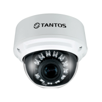 Купольная IP Камера видеонаблюдения Tantos TSi-DV311V (3.3-12)