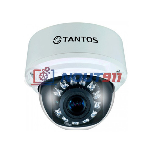 Купольная IP Камера видеонаблюдения Tantos TSi-DV211V (3.3-12)